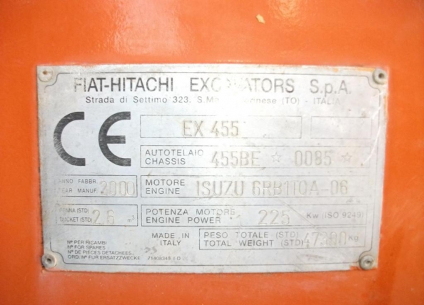 Hitachi excavator serial number lookup